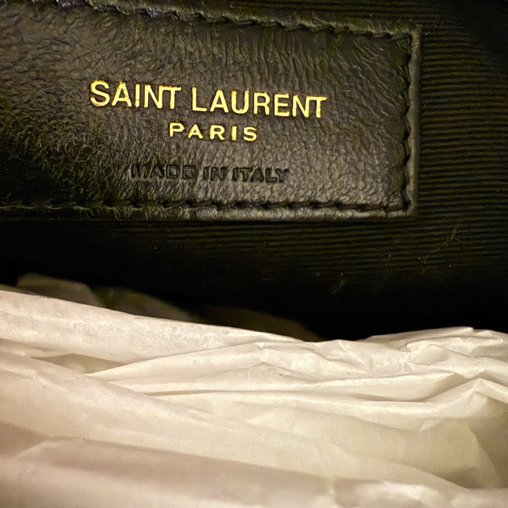 Yves Saint Laurent Blue Denim Lou Lou - Picture 6 of 11
